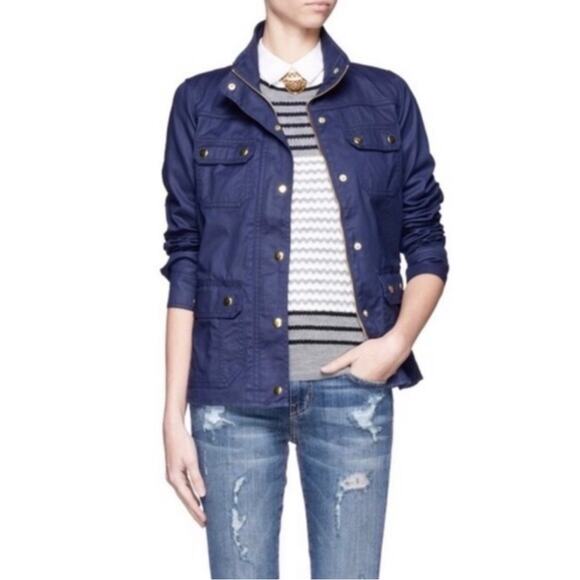 J Crew Downtown Field Navy Jacket - Picture 1 of 12